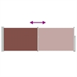 vidaXL Side Awning in Brown