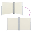 vidaXL Side Awning in Cream