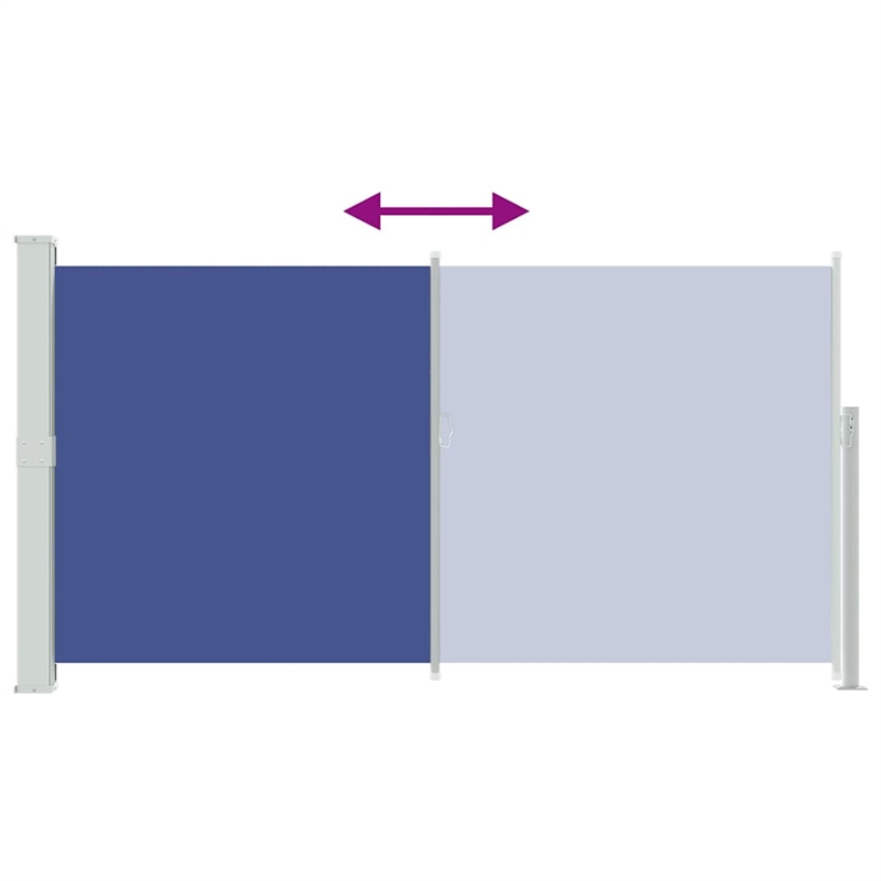 vidaXL Side Awning in Blue