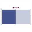 vidaXL Side Awning in Blue