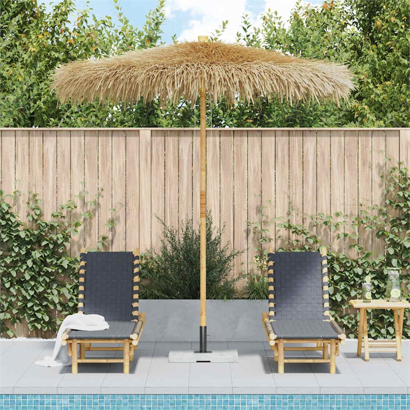 vidaXL Garden Parasol in Brown Bamboo