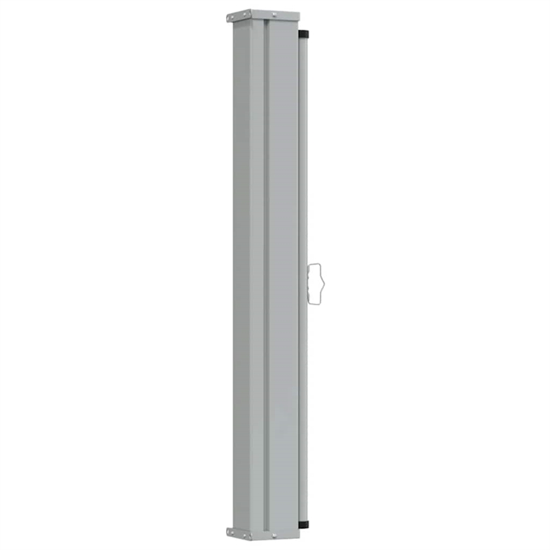 vidaXL Side Awning in Black Screen + Grey Stand