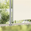 vidaXL Side Awning in Cream screen + Grey stand