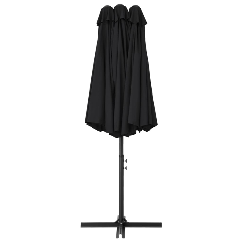 vidaXL Extra Large Parasol Black