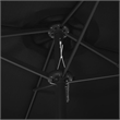 vidaXL Extra Large Parasol Black