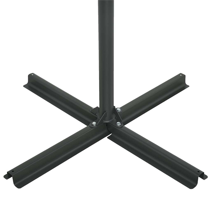 vidaXL Extra Large Parasol Black