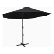 vidaXL Extra Large Parasol Black