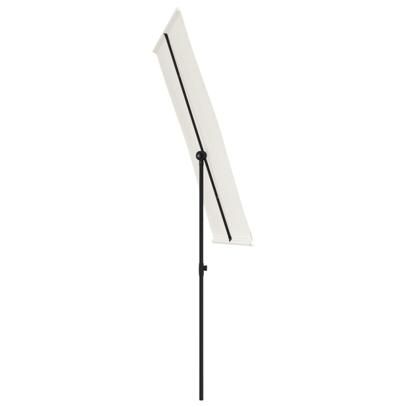vidaXL Medium Rotatable Garden Parasol in Sand White