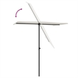 vidaXL Medium Rotatable Garden Parasol in Sand White