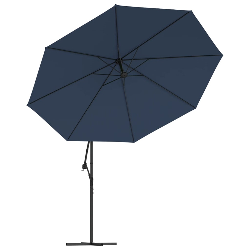 vidaXL Large Cantilever Garden Parasol in Bold Blue