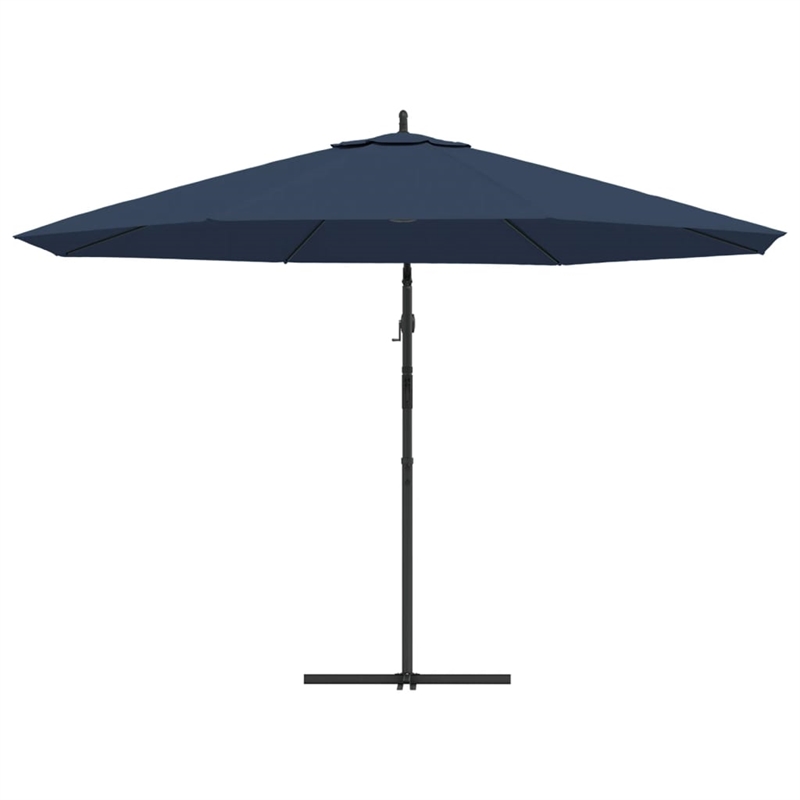 vidaXL Large Cantilever Garden Parasol in Bold Blue