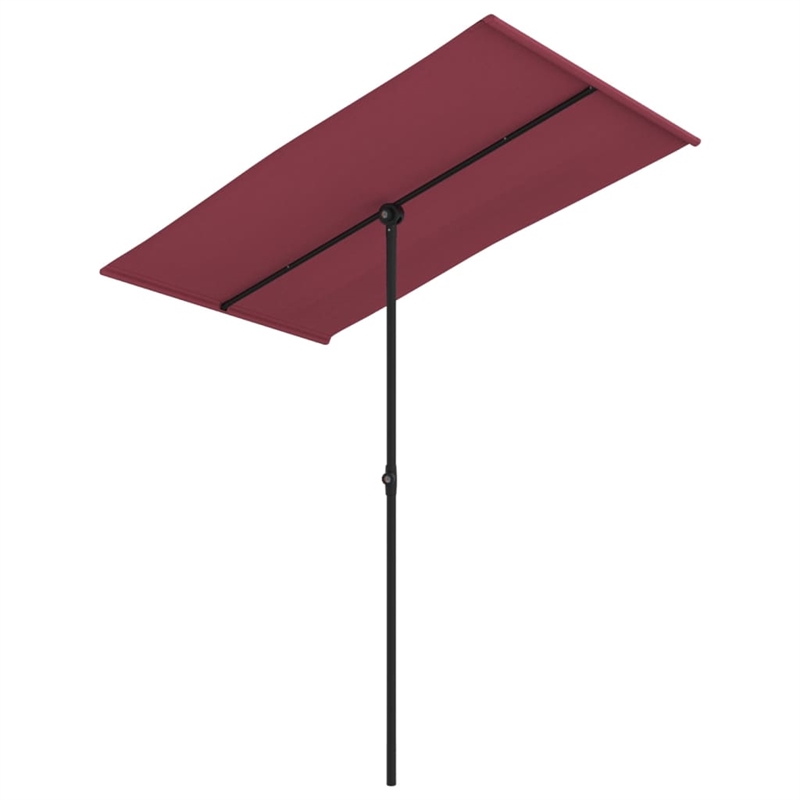 vidaXL Medium Garden Parasol in Bordeaux Red