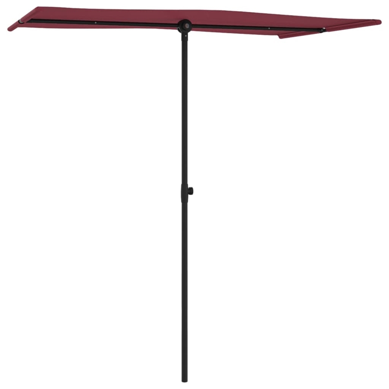 vidaXL Medium Garden Parasol in Bordeaux Red