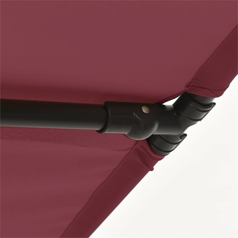 vidaXL Medium Garden Parasol in Bordeaux Red