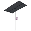 vidaXL Medium Height-Adjustable Garden Parasol in Black