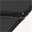 vidaXL Medium Height-Adjustable Garden Parasol in Black