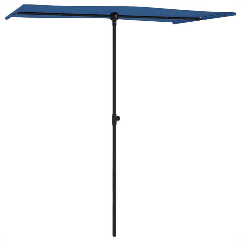 vidaXL Large Garden Parasol in Azure