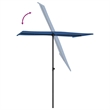 vidaXL Large Garden Parasol in Azure