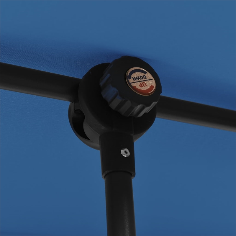 vidaXL Large Garden Parasol in Azure