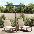 vidaXL Large Garden Parasol in Azure