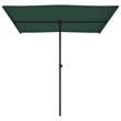 vidaXL Large Height-Adjustable Garden Parasol in Green