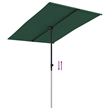 vidaXL Large Height-Adjustable Garden Parasol in Green