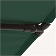 vidaXL Large Height-Adjustable Garden Parasol in Green