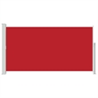vidaXL Side Awning with Powder Coated Steel in Red and Grey
