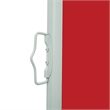 vidaXL Side Awning with Powder Coated Steel in Red and Grey