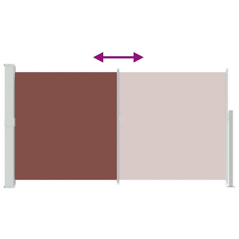 vidaXL Side Awning in Brown