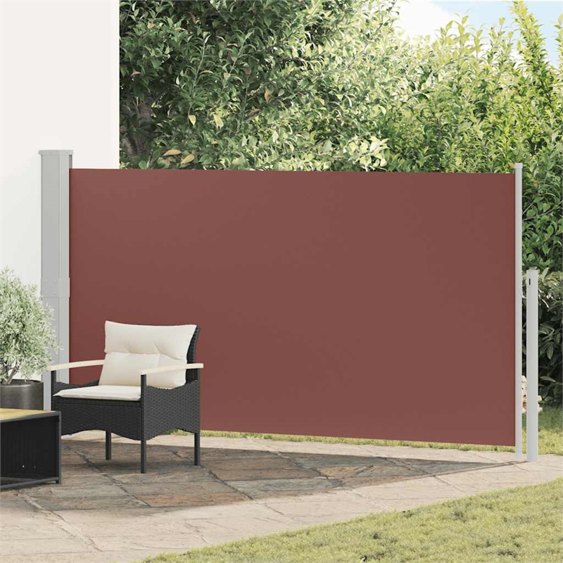 vidaXL Side Awning in Brown