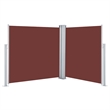vidaXL Side Awning in Brown