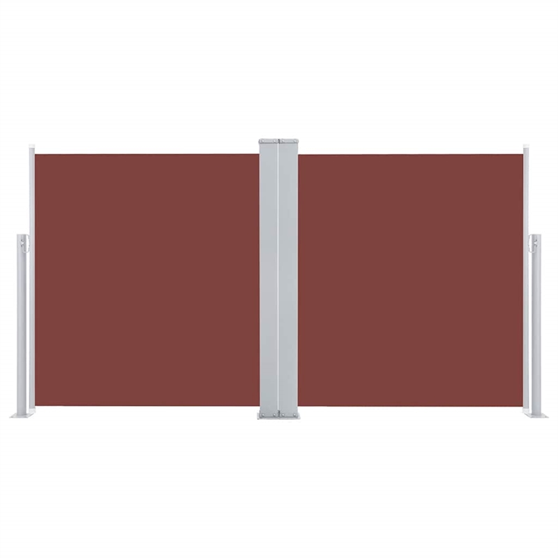 vidaXL Side Awning in Brown