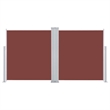 vidaXL Side Awning in Brown