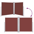 vidaXL Side Awning in Brown