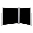 vidaXL Side Awning with PU Coating in Black