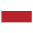 vidaXL Side Awning with PU Coating in Red Steel Frame