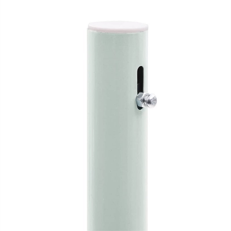 vidaXL Polyester Fabric and Steel Frame Retractable Side Awning in Gray