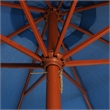 vidaXL Large Laminated Bamboo Garden Parasol in Blue