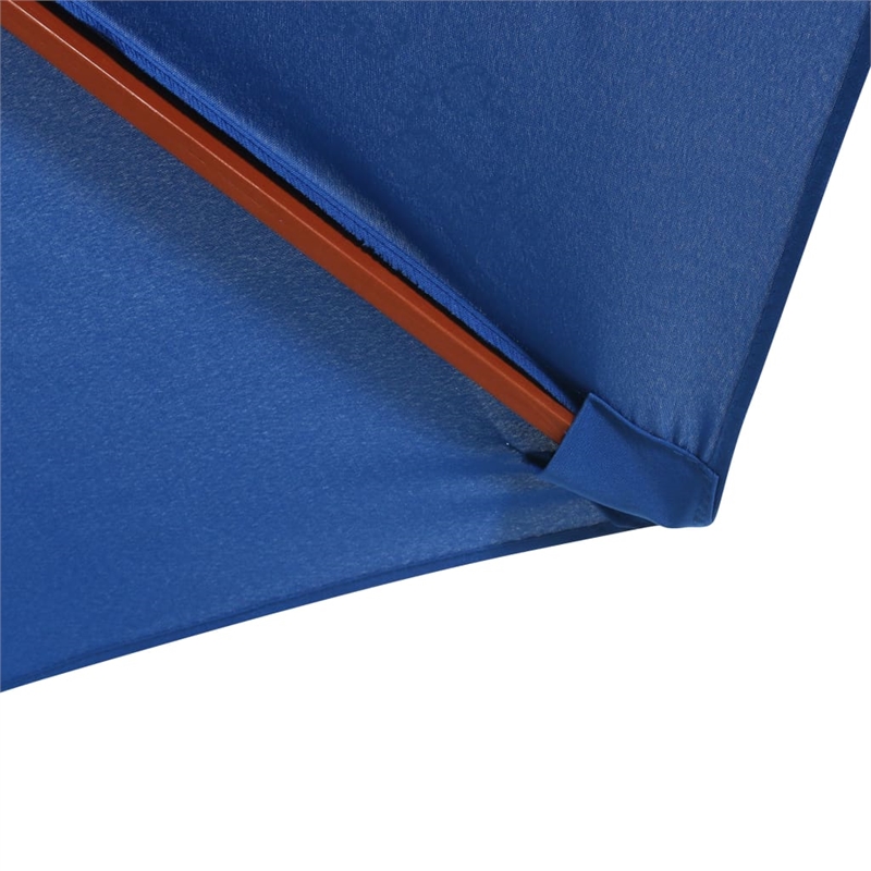 vidaXL Large Laminated Bamboo Garden Parasol in Blue