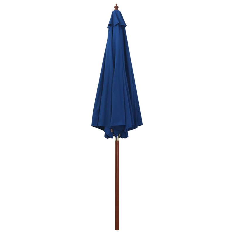 vidaXL Large Laminated Bamboo Garden Parasol in Blue