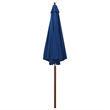vidaXL Large Laminated Bamboo Garden Parasol in Blue
