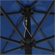 vidaXL Large Foldable Garden Parasol in Azure