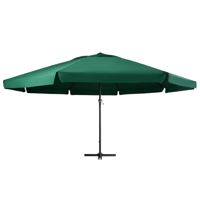 vidaXL Garden Parasol with PA Coating in Green