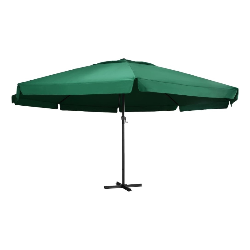 vidaXL Garden Parasol with PA Coating in Green