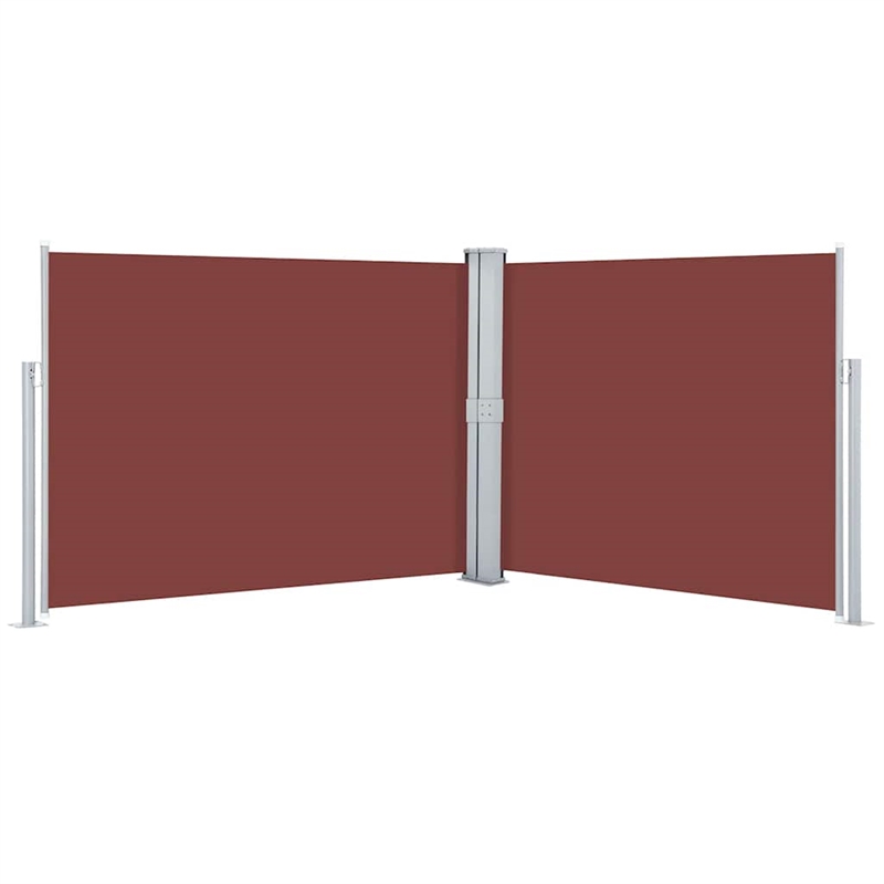 vidaXL Side Awning in Brown