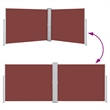 vidaXL Side Awning in Brown