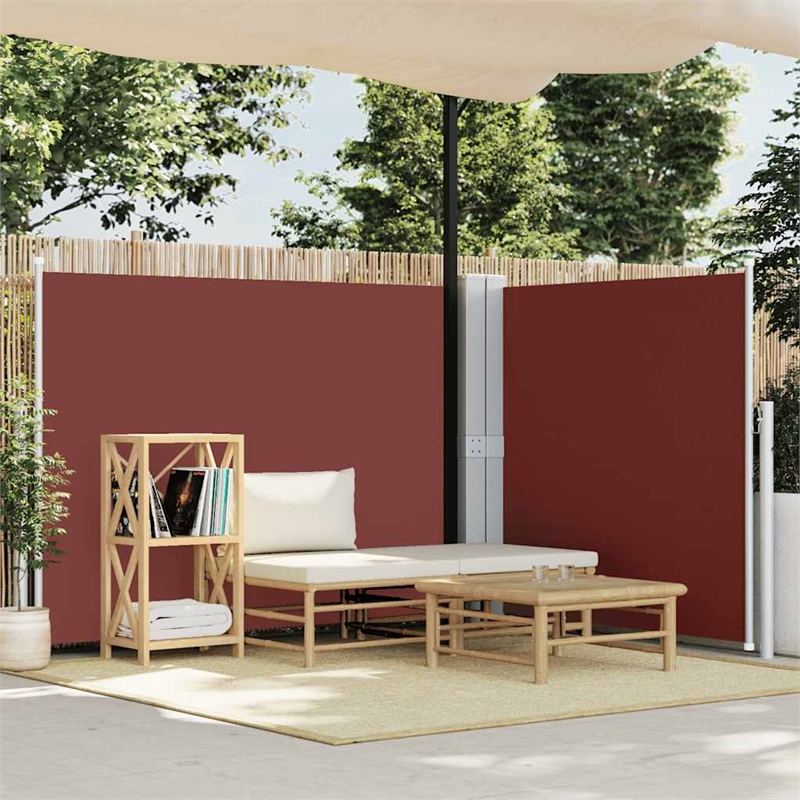 vidaXL Side Awning in Brown
