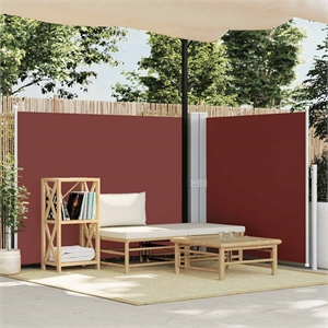 vidaXL Side Awning in Brown