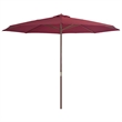 vidaXL Large Bamboo Garden Parasol in Burgundy